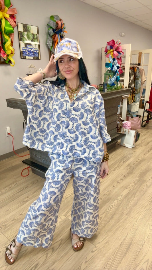 Vintage Blue Belle Set