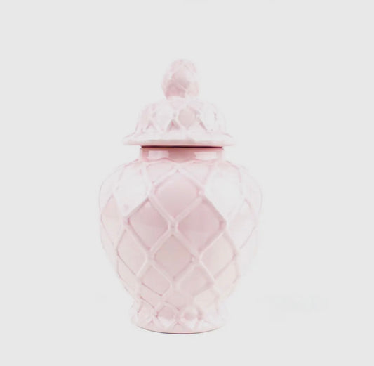 Large Pink Ginger Jar