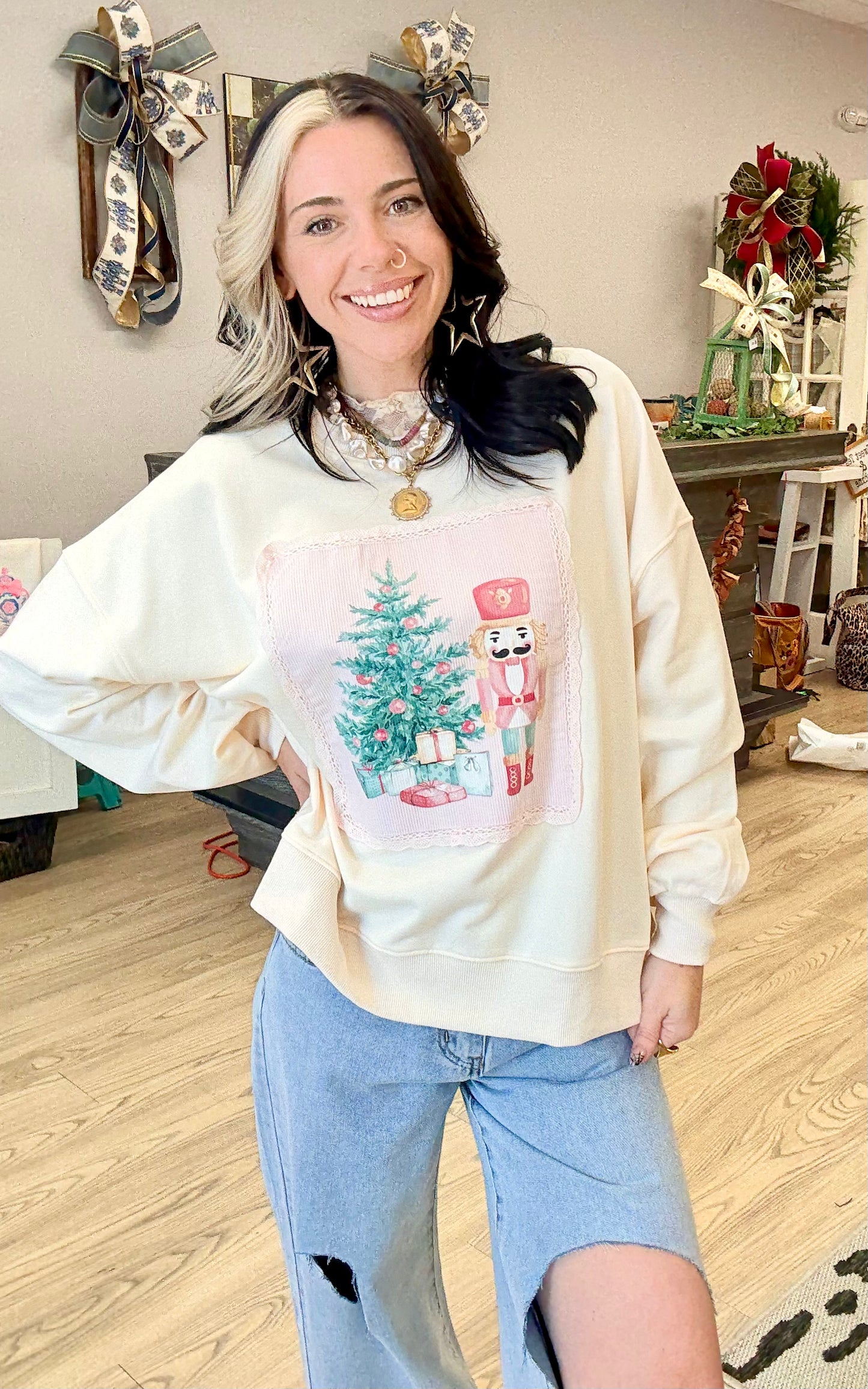Christmas Nutcracker Pullover