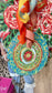 Large Designer “Mandala Rosette Garden Plate” Door Hanger