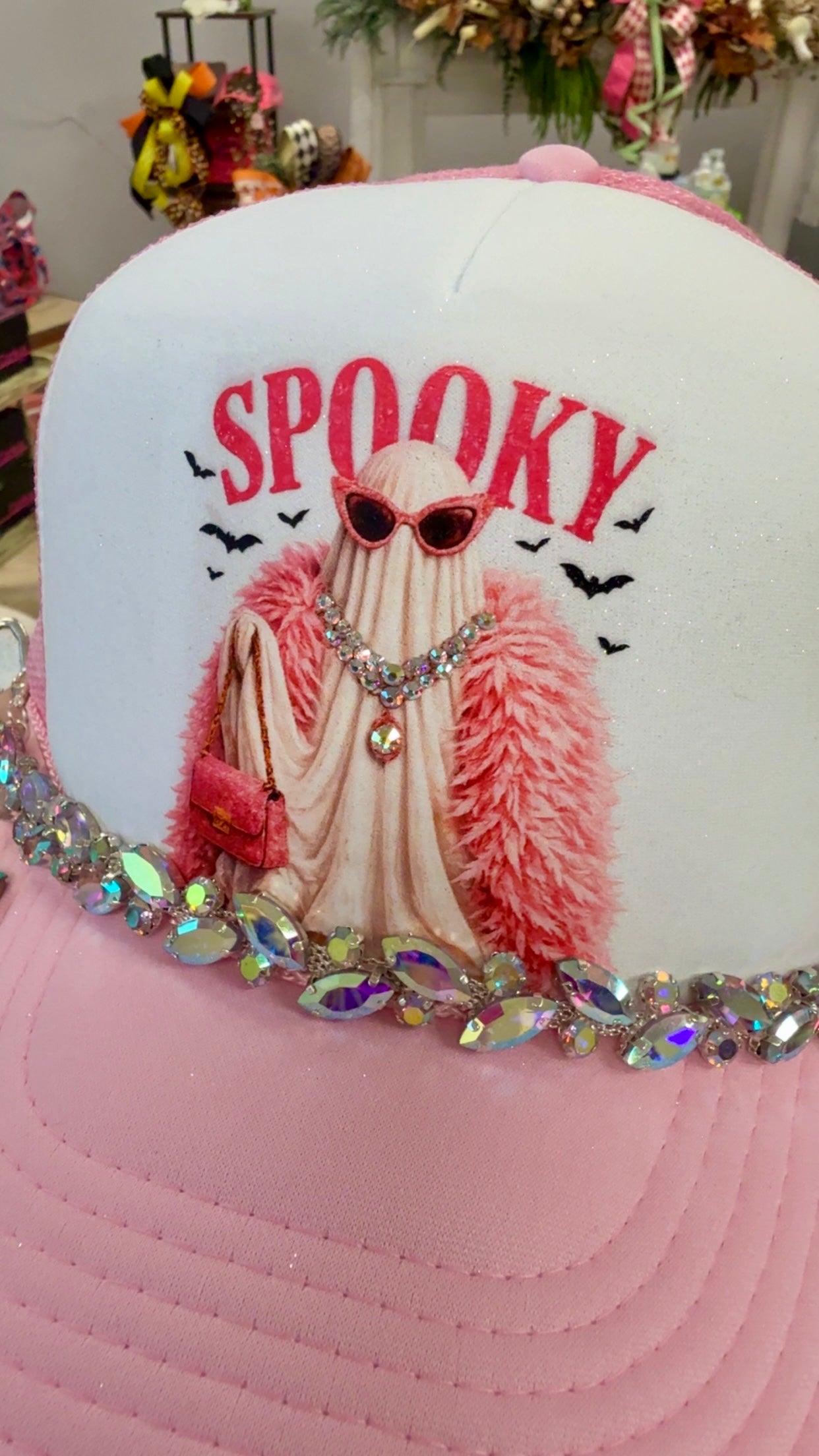 Blingy Boujee Ghost Hat