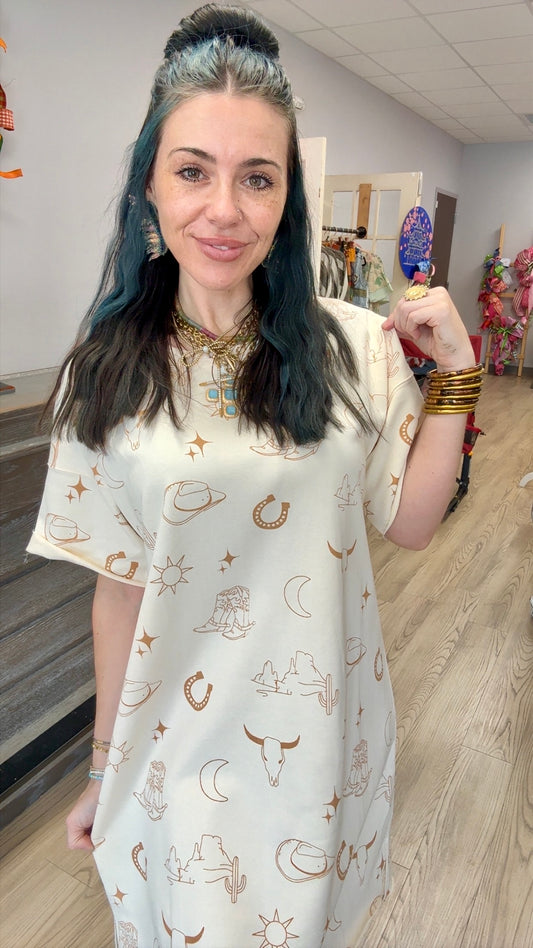 Desert Moon Tee Dress