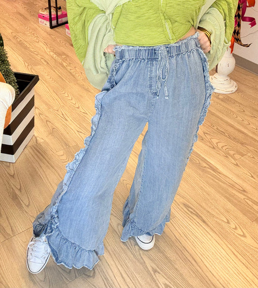 Comfy Ruffle Pants