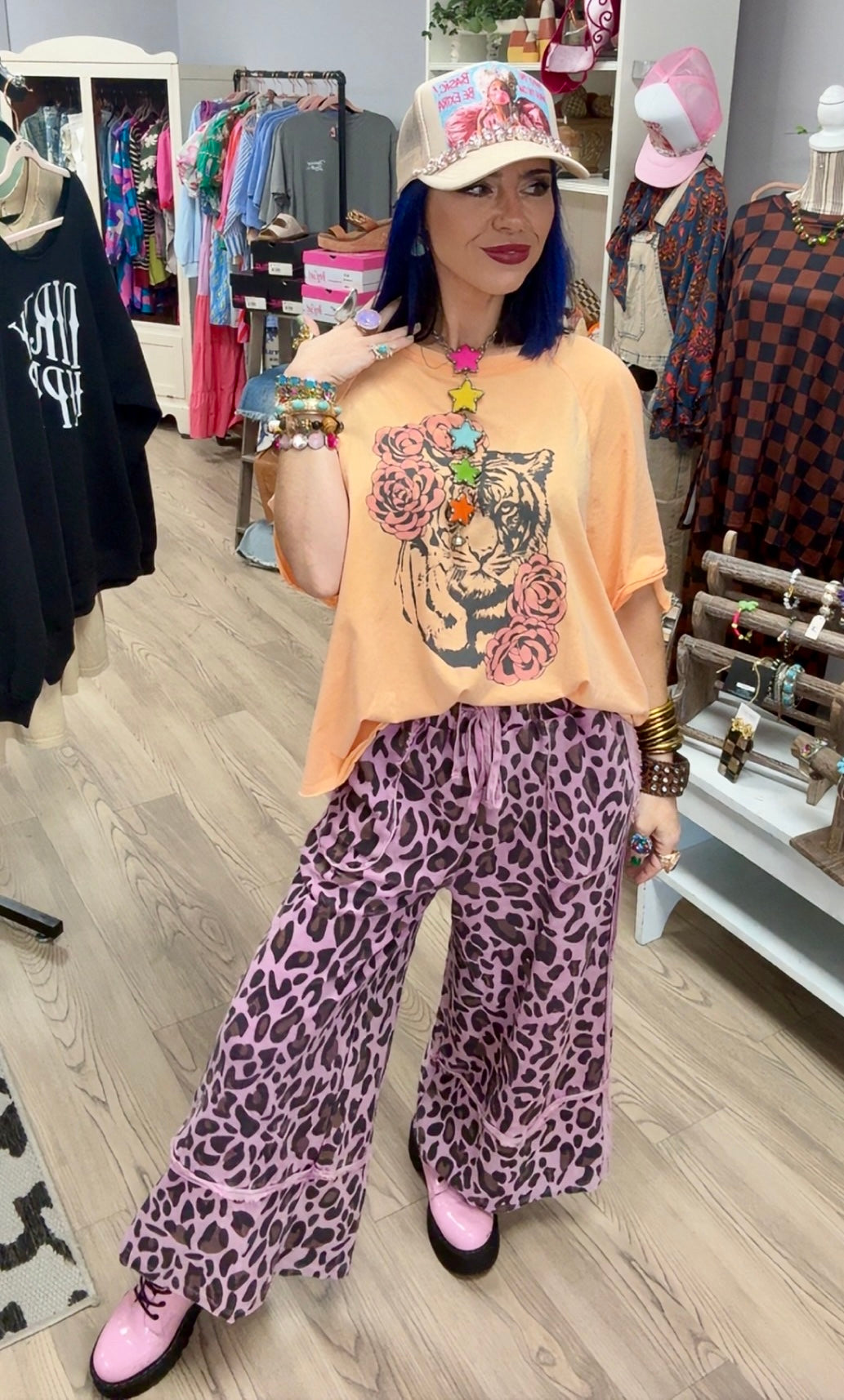 Wild About Lavender Leopard Pants