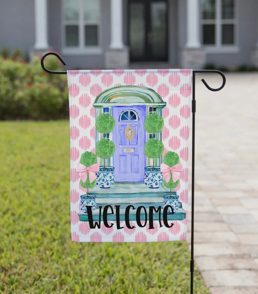 Double Sided, Purple Door Garden Flag