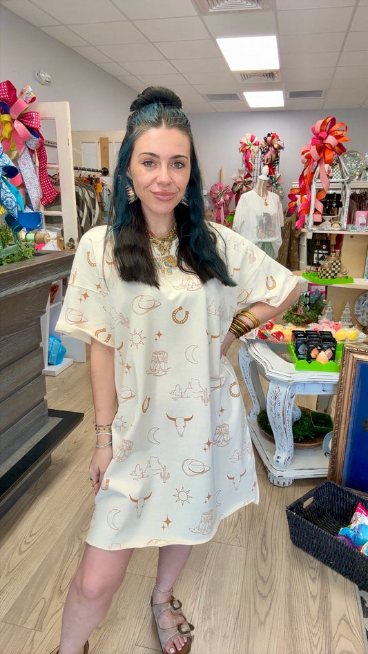 Desert Moon Tee Dress