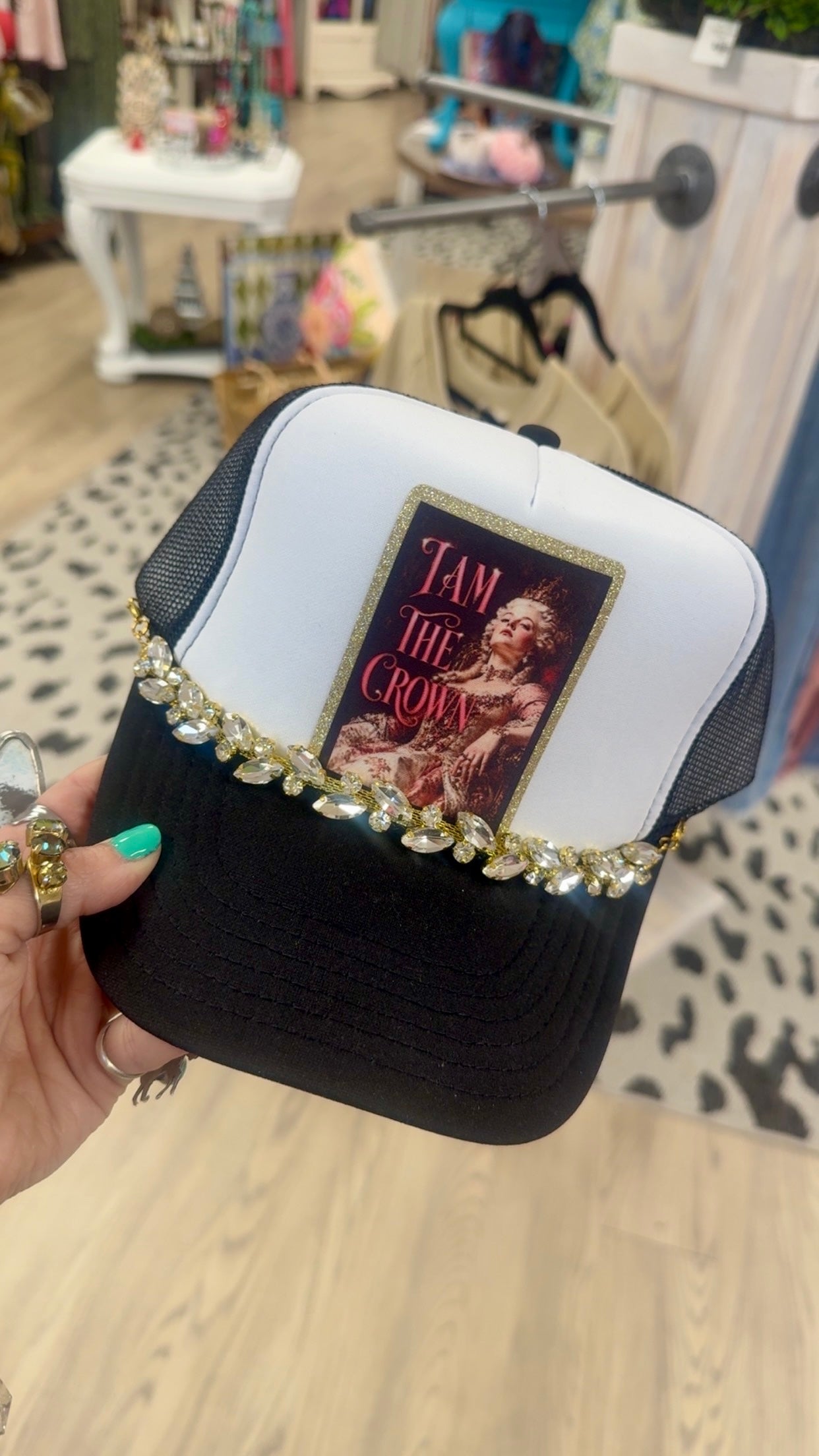 I Am The Crown Bling Hat