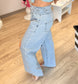 Criss-Cross High Waist Jeans