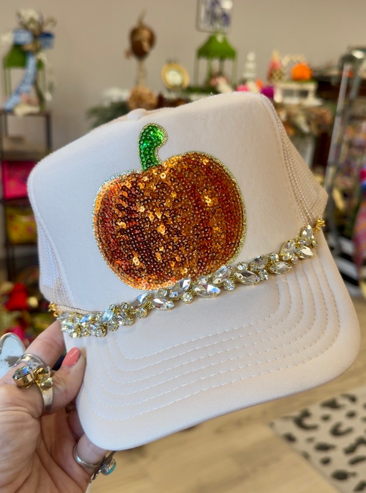 Sparkle Pumpkin Hat