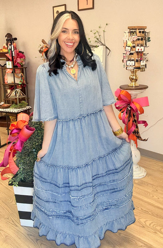 Heartland Denim Maxi