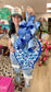 Large Designer Blue Chinois Ginger Jar Door Hanger