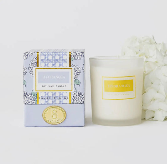 Hydrangea Soy Wax Candle