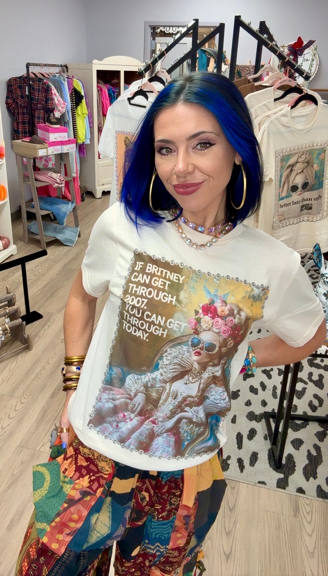 Britney 2007 Survival Rhinestone Tee