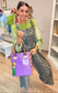 Cropped Cheetah Print Overalls
