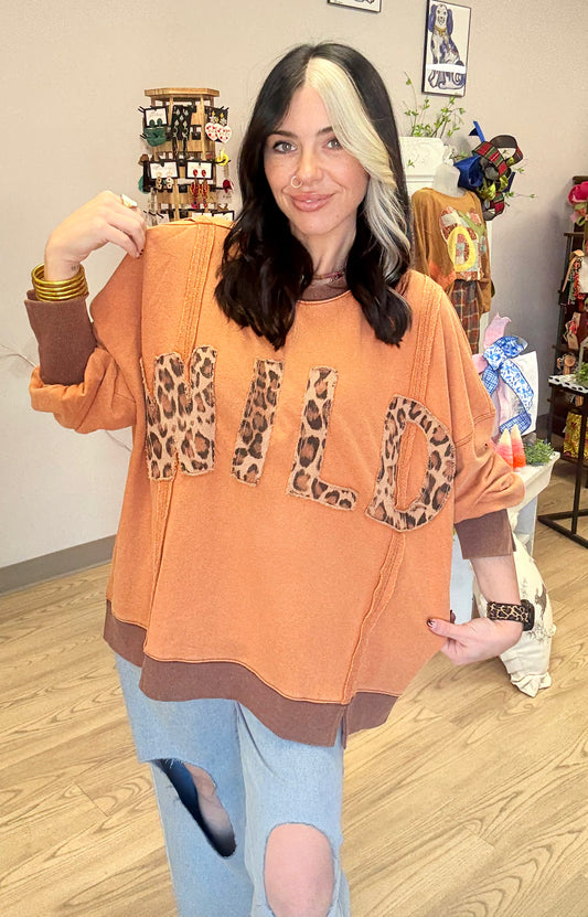 WILD about Cheetah Print Oversized Top
