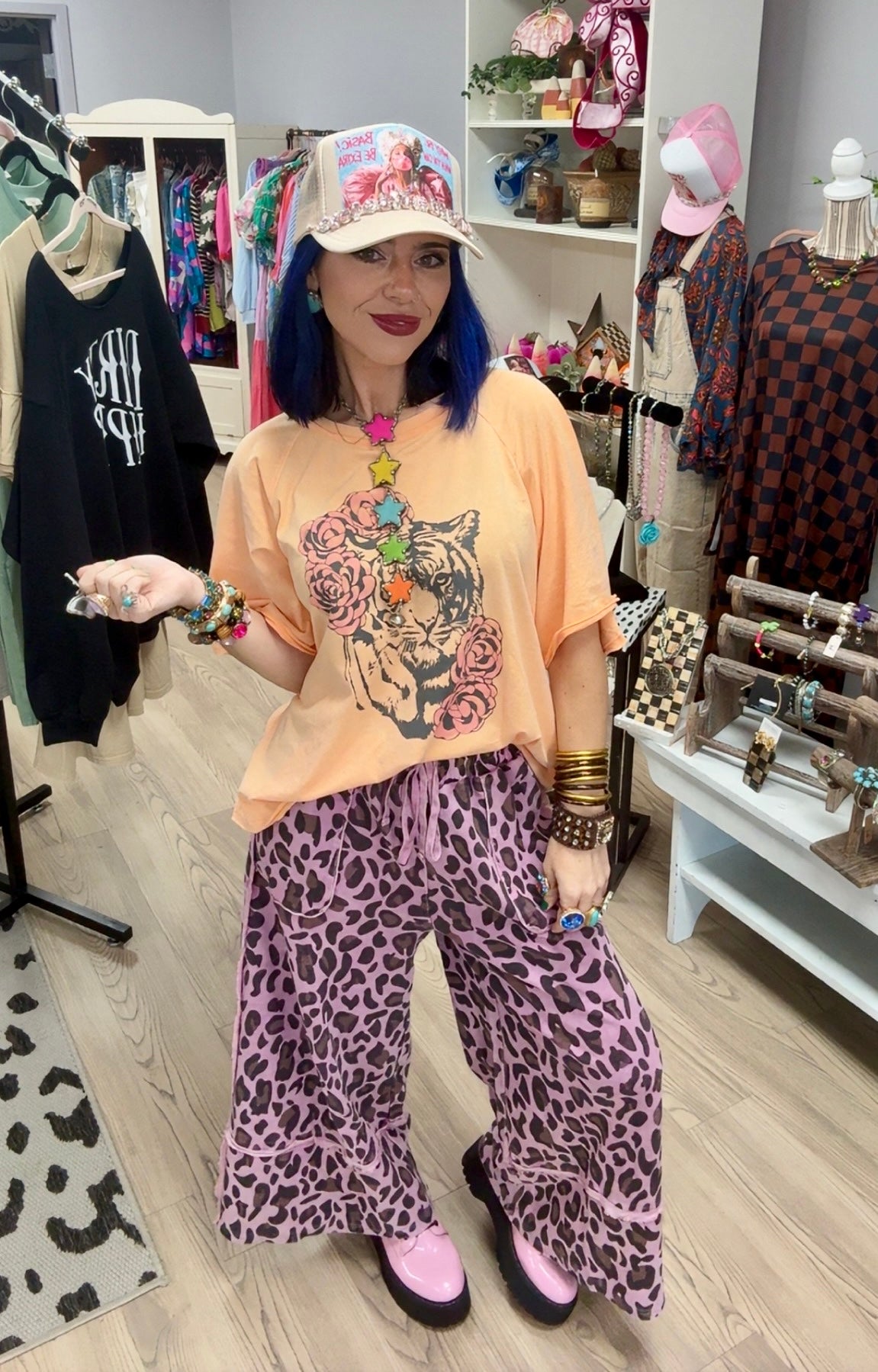 Wild About Lavender Leopard Pants