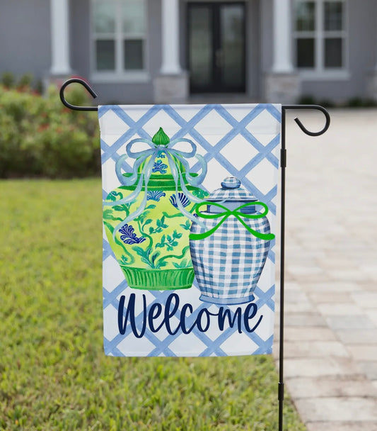 Double Sided, Ginger Jars Garden Flag