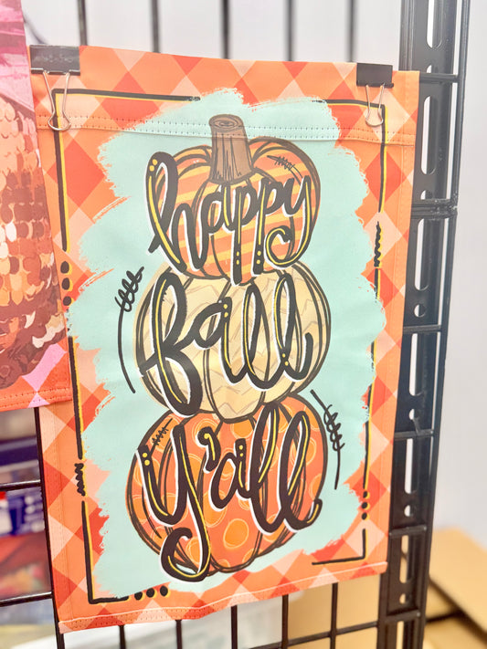 Happy Fall Stack Garden Flag