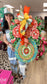 Large Designer “Mandala Rosette Garden Plate” Door Hanger