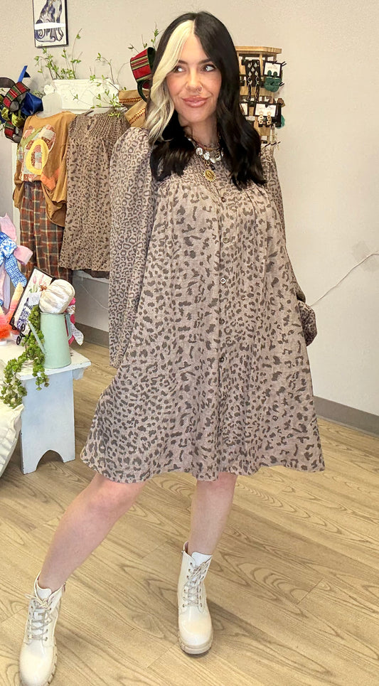 Classy Cheetah Dress