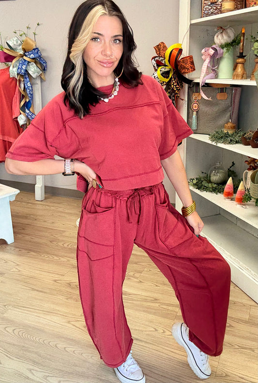 Babes in Burgundy Set