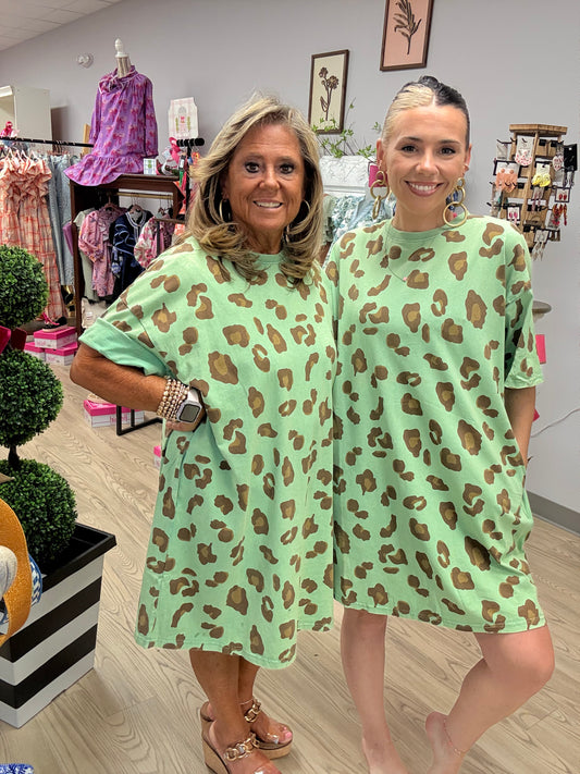 Fabulous & Fun Cheetah Tee Dress