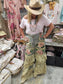 A Rare Bird Rose Ticking Pants