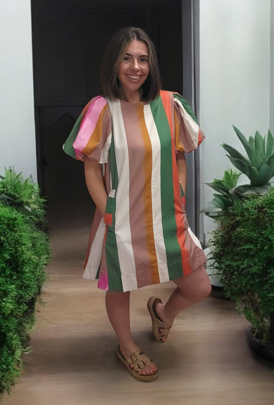 Stripes in Love Dress