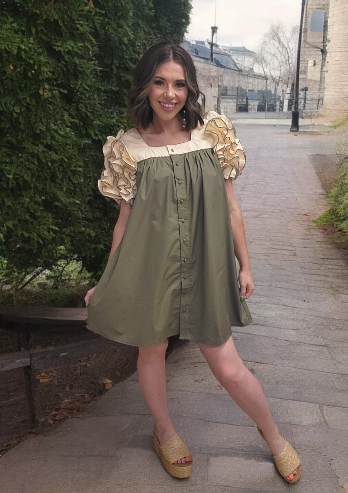 Easy to Love Olive Dress