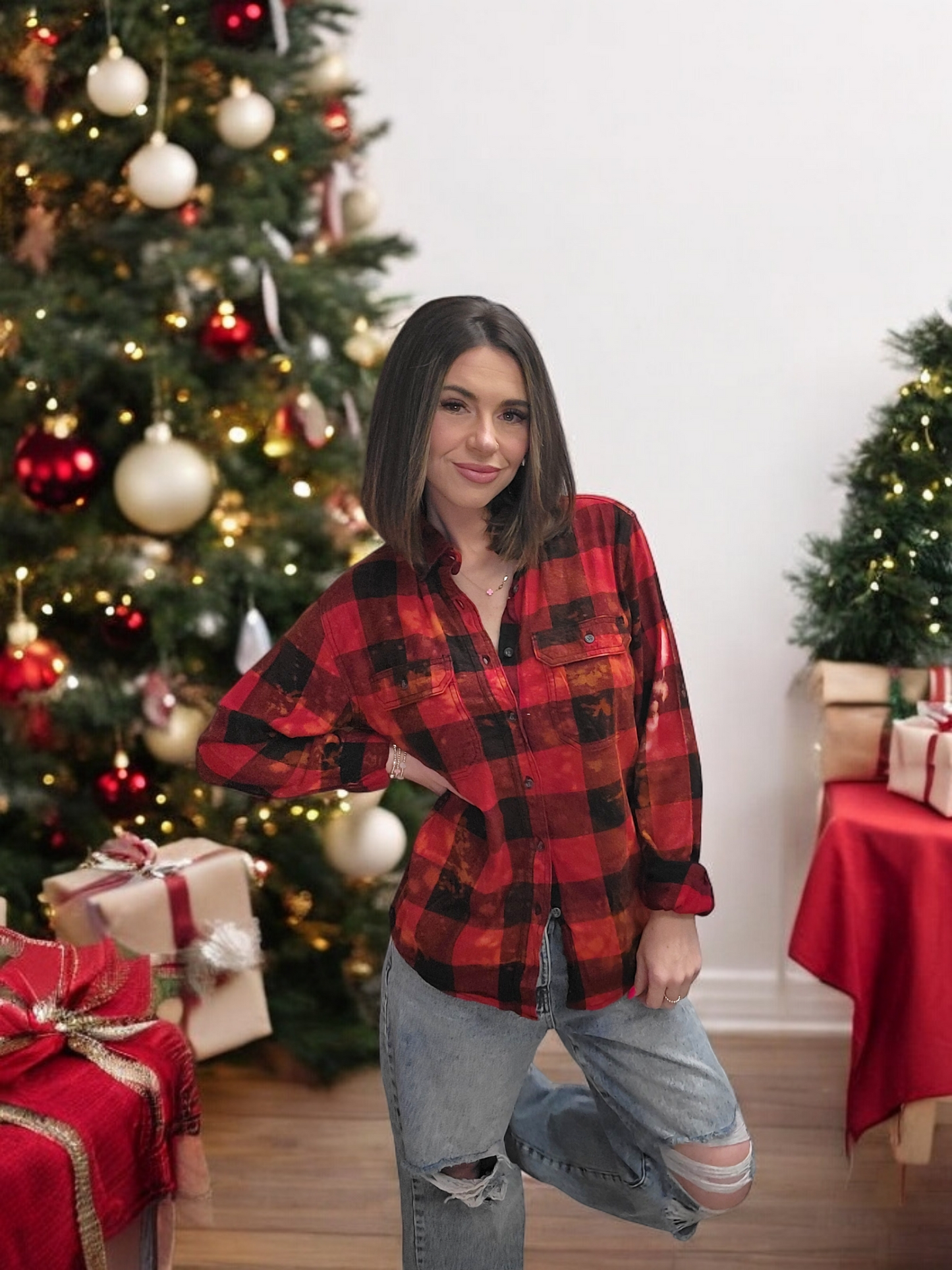 Santa Red Flannel