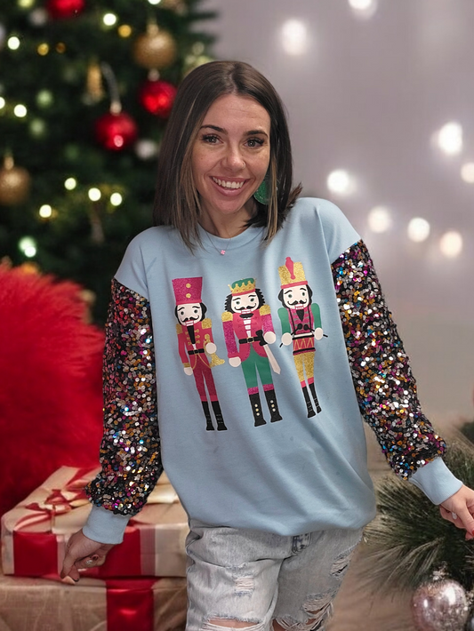 Nutcracker Sequin Top