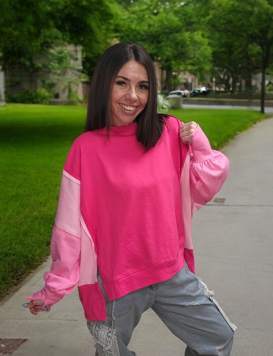 Shades of Pink Pullover