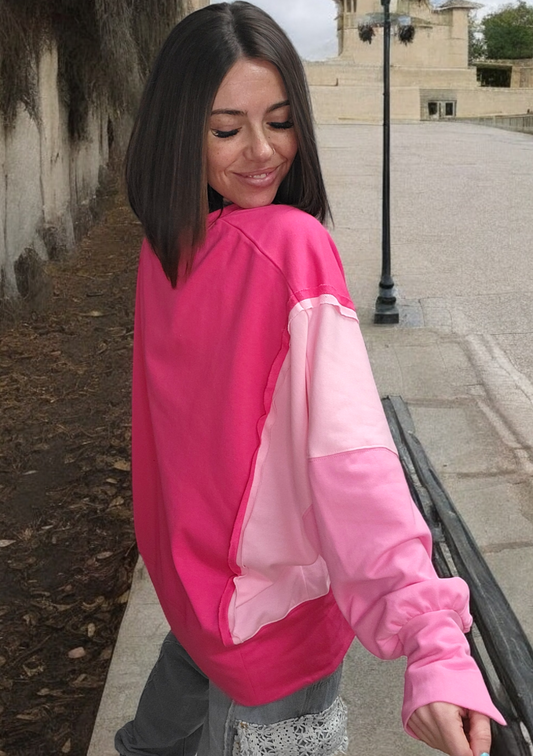 Shades of Pink Pullover