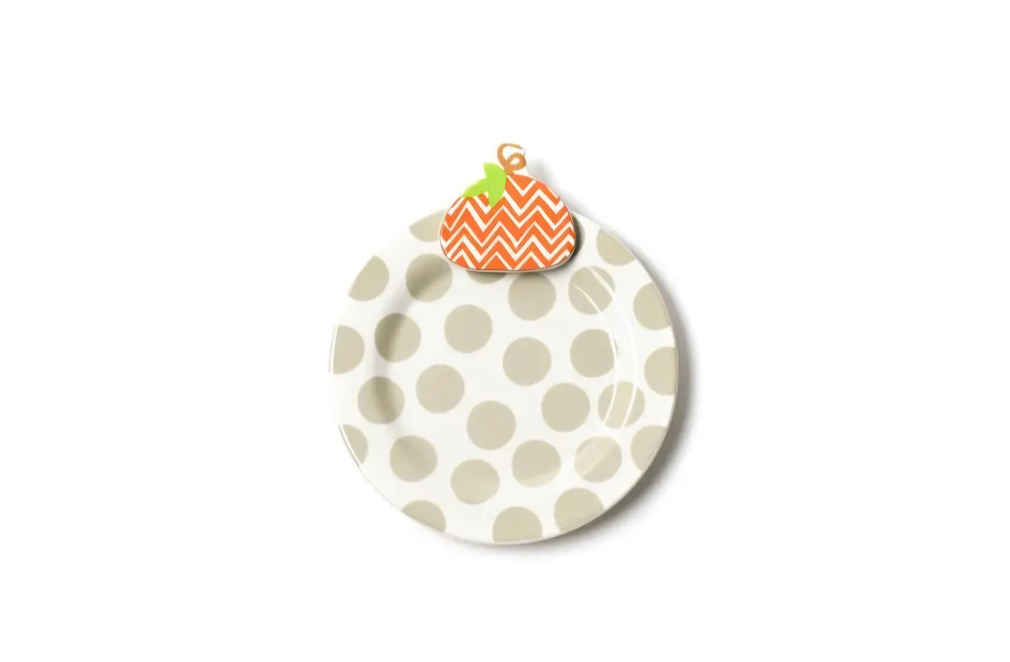 Happy Everything - Chevron Pumpkin Embellishment Plate