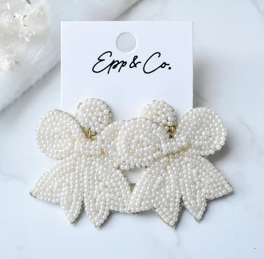 Bow Beaded Earrings