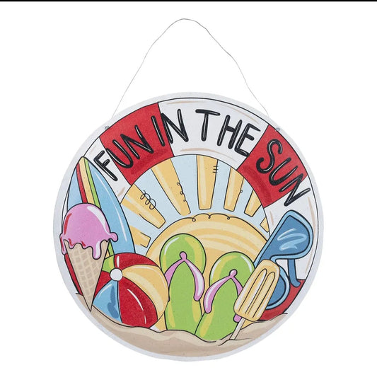 Happy Easter/Fun in the Sun Burlee Door Hanger