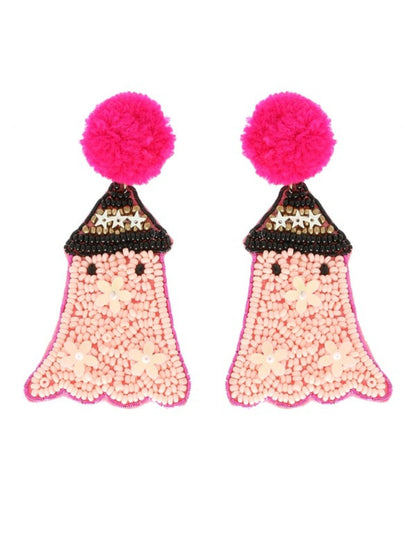 Pretty Pink Ghost Earrings