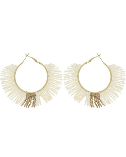 Fringe Hoop Earrings