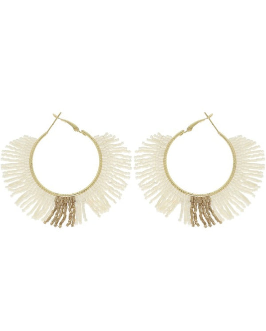 Fringe Hoop Earrings