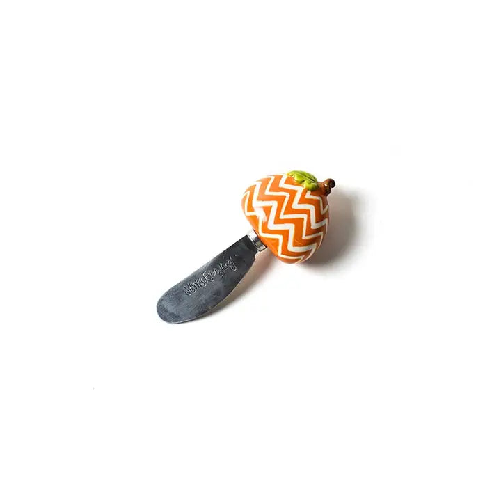 Happy Everything - Chevron Pumpkin Appetizer Spreader