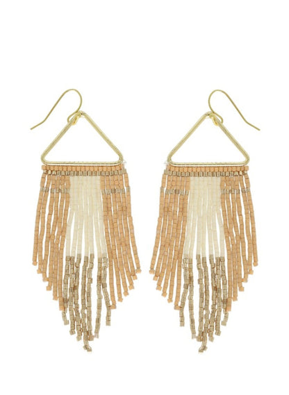 Neutral Fringe Earrings