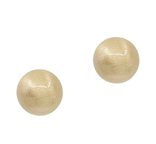 Large Matte Gold Ball Stud