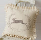 Hare with Ruffles Pillow
