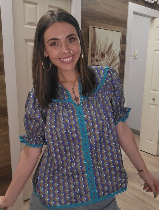 For the Love of Floral Top