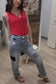 Denim Patchwork Jeans