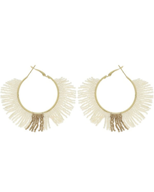 Fringe Hoop Earrings