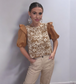 Ellie Elegant Semi Crop Top