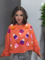 Candy Corn Sequin Pullover