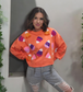 Candy Corn Sequin Pullover