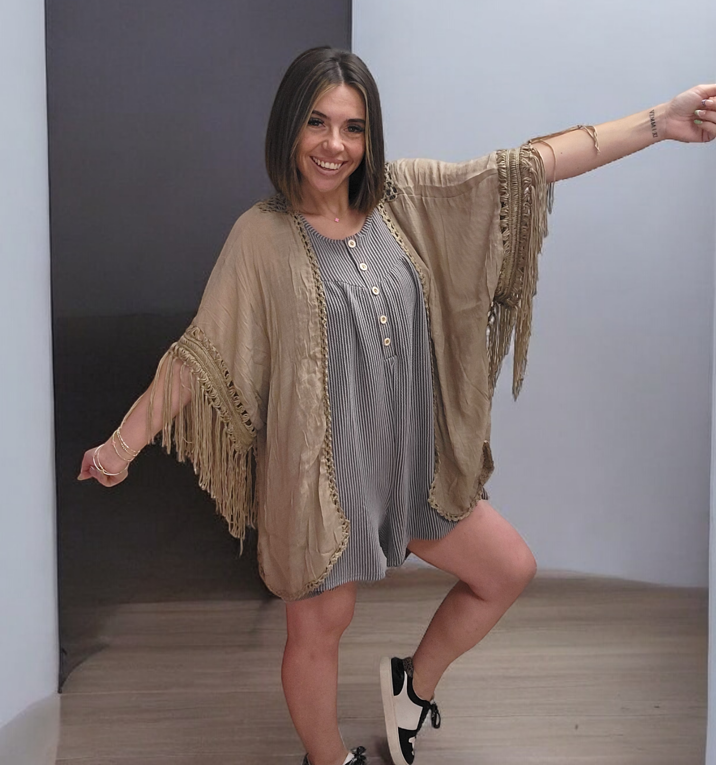 Boho Fringe Kimono